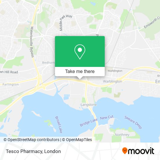 Tesco Pharmacy map