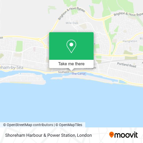 Shoreham Harbour & Power Station map