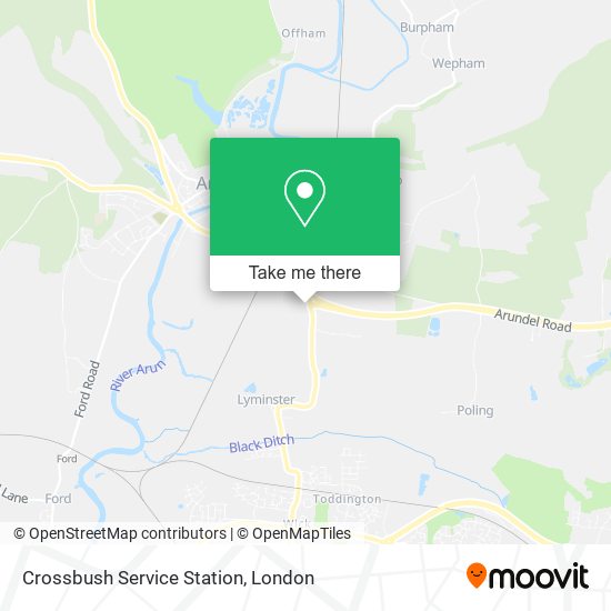 Crossbush Service Station map
