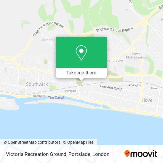 Victoria Recreation Ground, Portslade map
