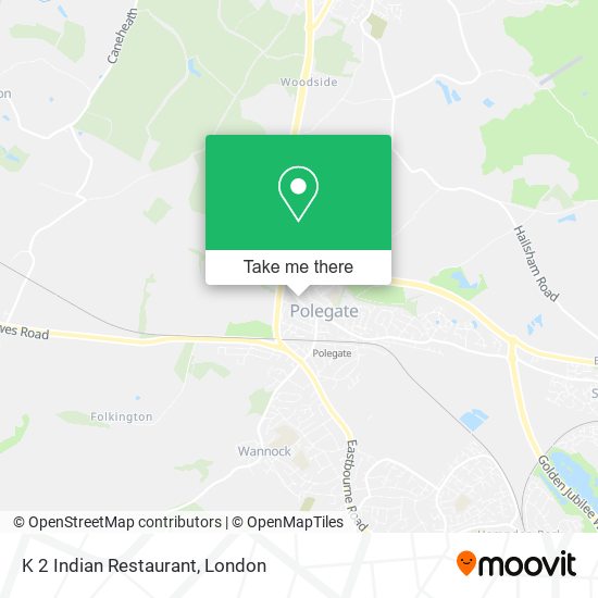 K 2 Indian Restaurant map