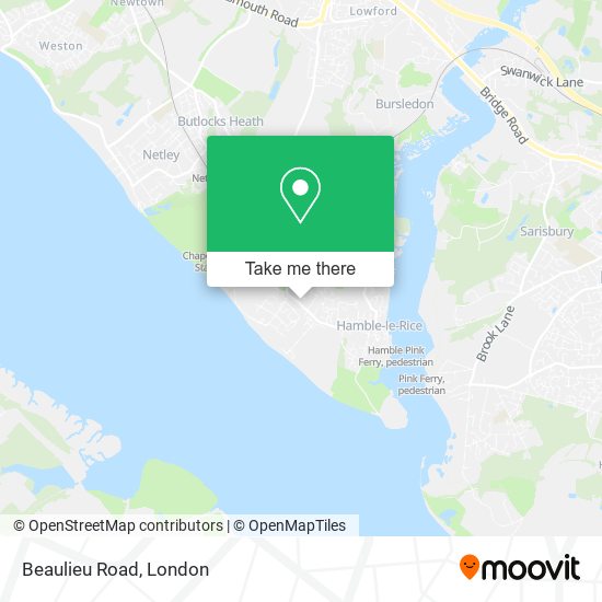 Beaulieu Road map