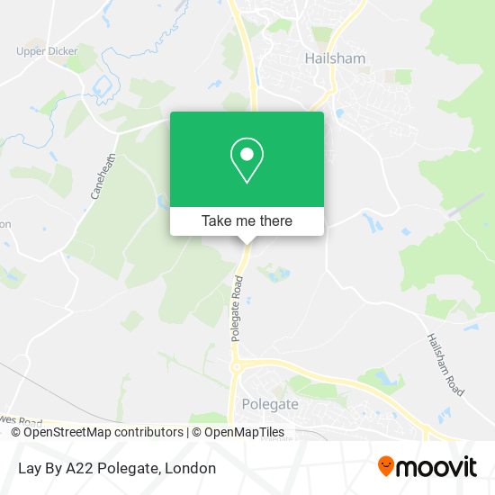 Lay By A22 Polegate map