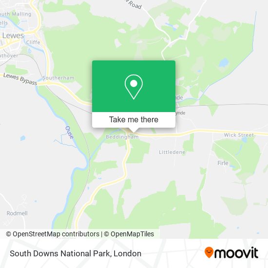 South Downs National Park map