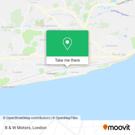 B & W Motors map