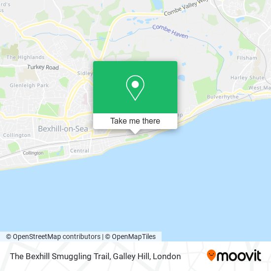 The Bexhill Smuggling Trail, Galley Hill map