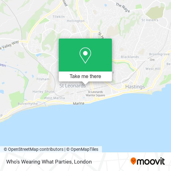 Who's Wearing What Parties map