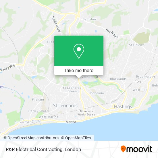 R&R Electrical Contracting map