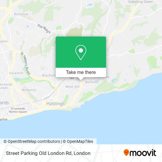Street Parking Old London Rd map