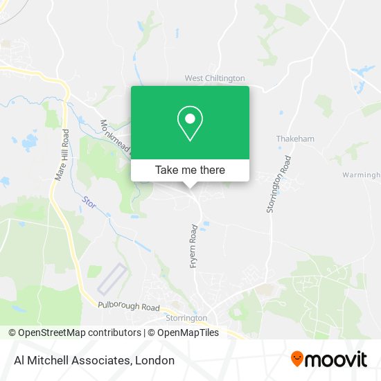Al Mitchell Associates map
