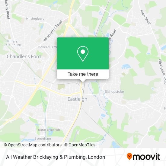 All Weather Bricklaying & Plumbing map