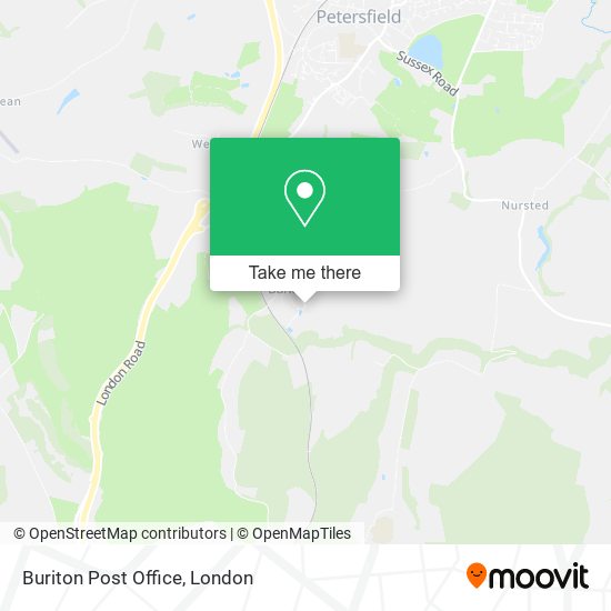 Buriton Post Office map