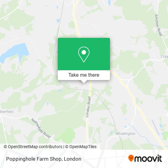 Poppinghole Farm Shop map