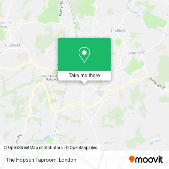 The Hopsun Taproom map