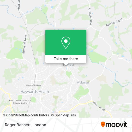 Roger Bennett map