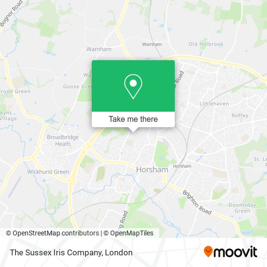 The Sussex Iris Company map