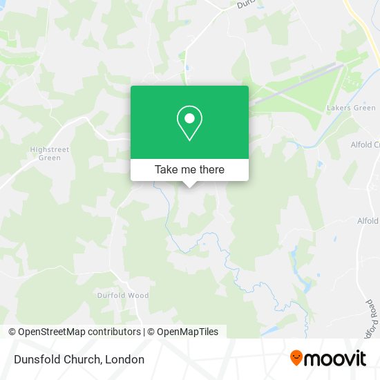 Dunsfold Church map
