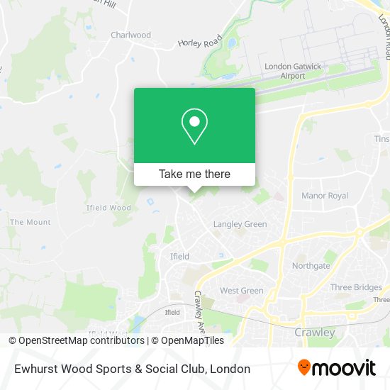Ewhurst Wood Sports & Social Club map