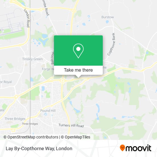 Lay By-Copthorne Way map