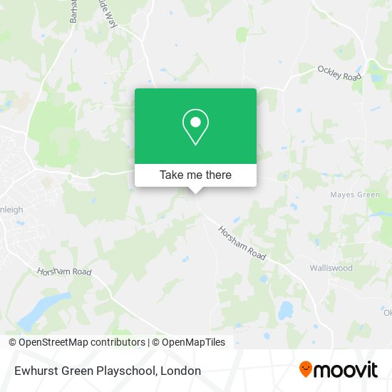 Ewhurst Green Playschool map