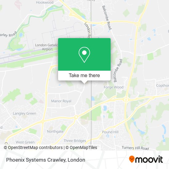 Phoenix Systems Crawley map