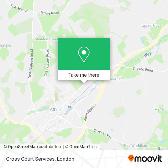 Cross Court Services map