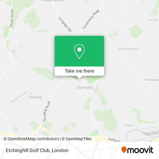 Etchinghill Golf Club map