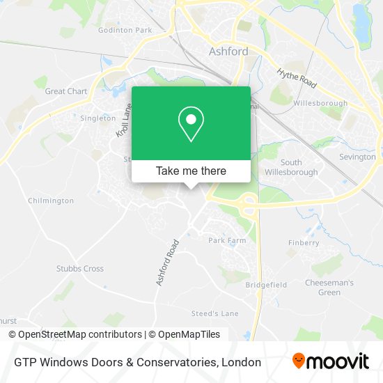 GTP Windows Doors & Conservatories map