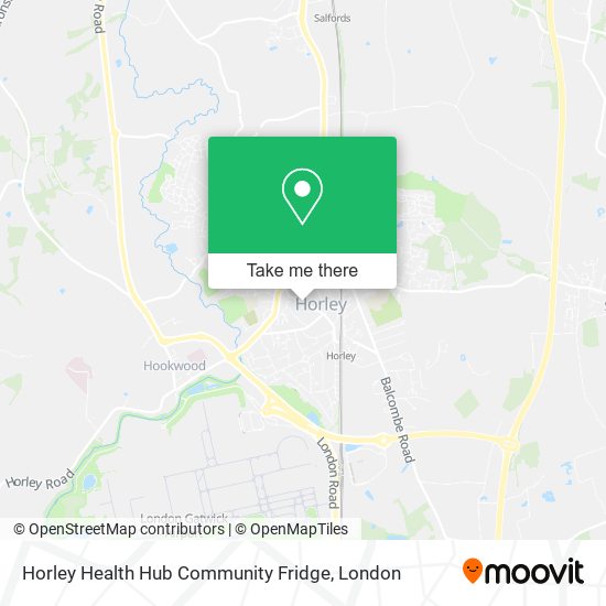 Horley Health Hub Community Fridge map