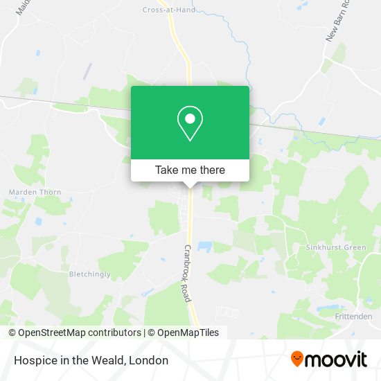 Hospice in the Weald map