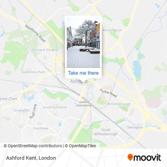 Ashford Kent map