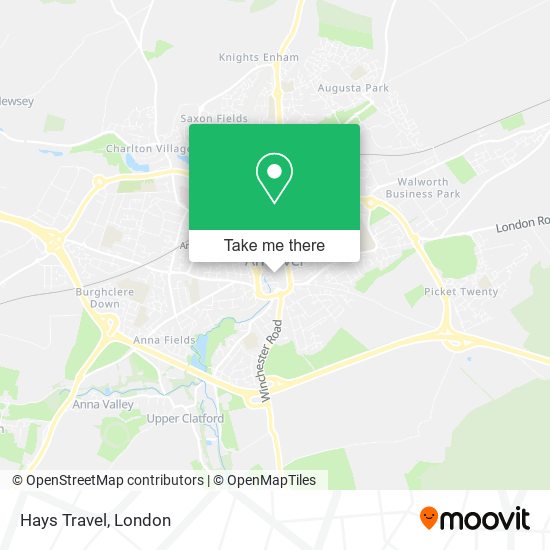 Hays Travel map