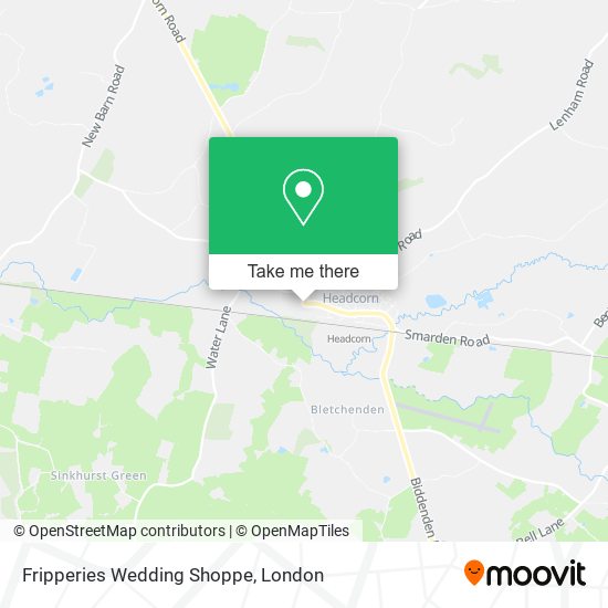 Fripperies Wedding Shoppe map