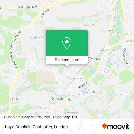 Kay's Cranfield Costcutter map