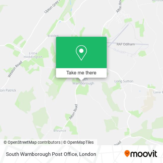 South Warnborough Post Office map