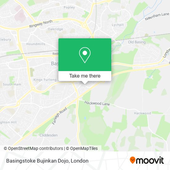 Basingstoke Bujinkan Dojo map