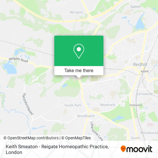 Keith Smeaton - Reigate Homeopathic Practice map