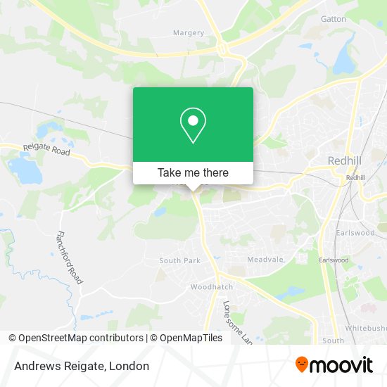 Andrews Reigate map