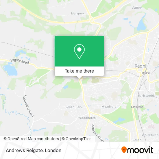 Andrews Reigate map
