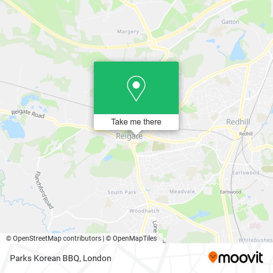 Parks Korean BBQ map