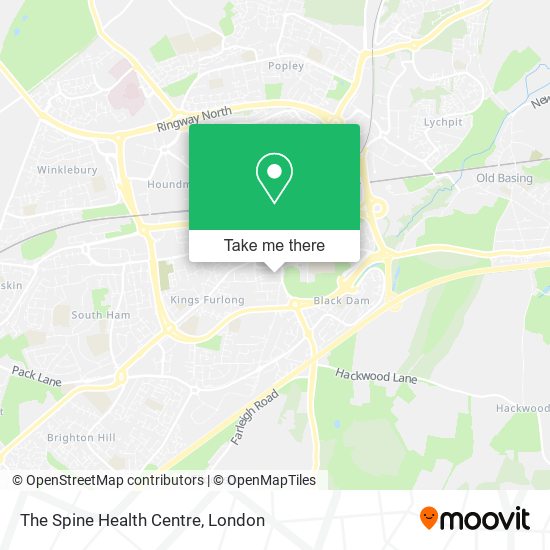 The Spine Health Centre map