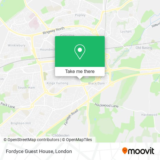 Fordyce Guest House map