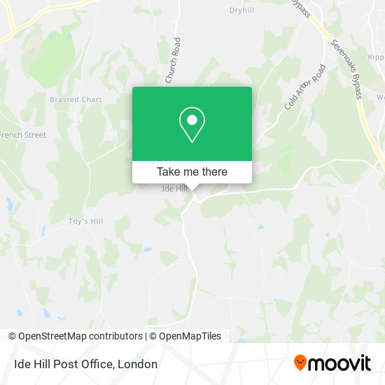Ide Hill Post Office map