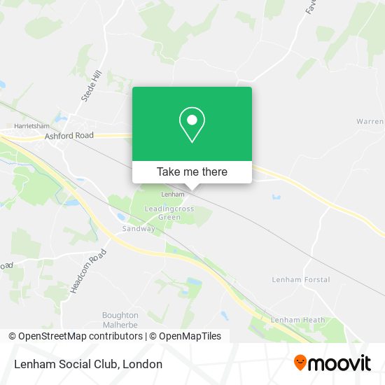 Lenham Social Club map