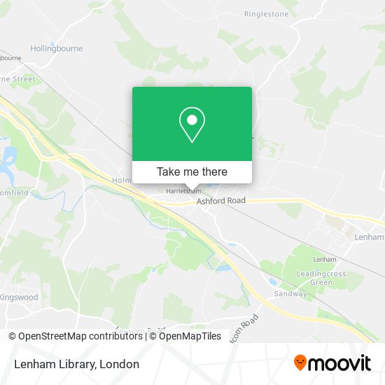 Lenham Library map