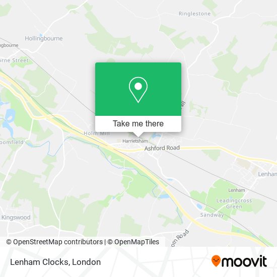 Lenham Clocks map