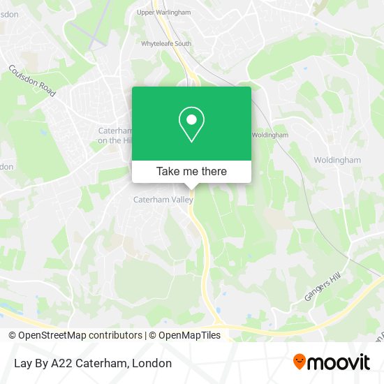 Lay By A22 Caterham map