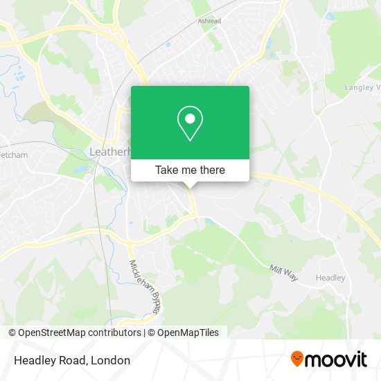 Headley Road map
