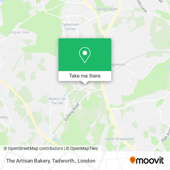 The Artisan Bakery, Tadworth. map