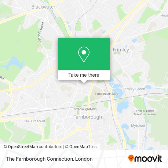 The Farnborough Connection map